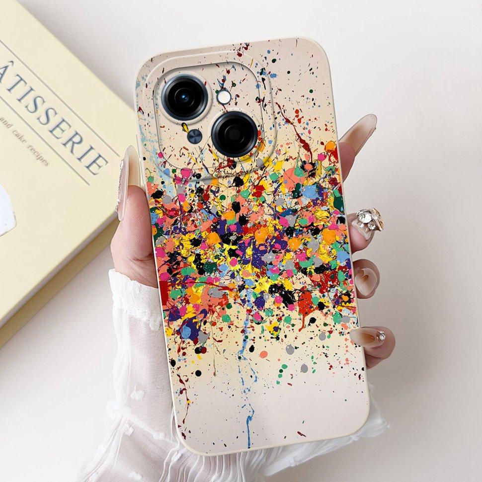 For Tecno Spark Go 1 Case 6.67" Beautiful Flower Painted Cover Soft Silicone Phone Case For Tecno SparkGo 1 Go1 Capa Coque