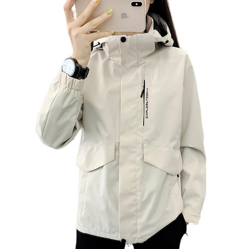 Women's Outdoor Hooded Waterproof Windbreaker Jacket