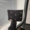 Large-capacity Cosmetic Bag with Zipper, Embroidered Washing Storage Bag