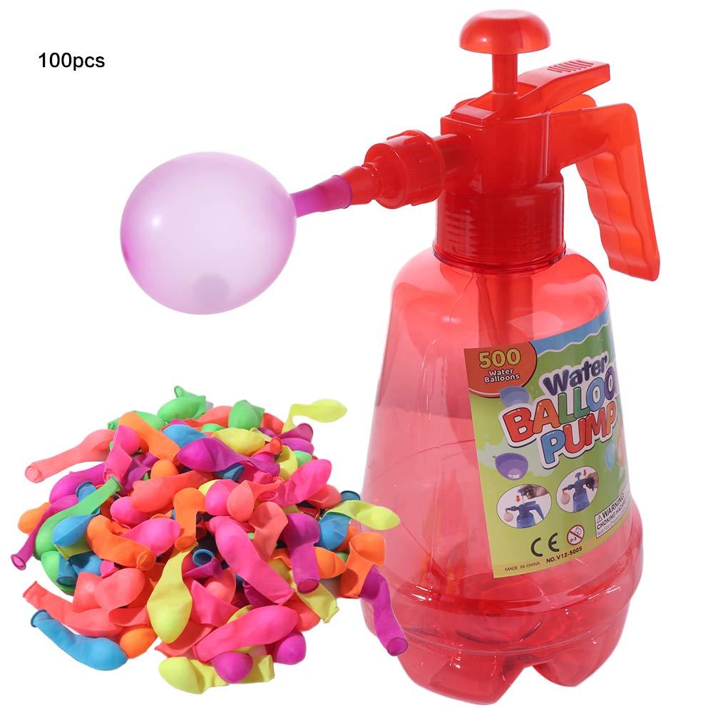 Balloon Pump Balloon Water Filler Kit Quick-Fill Water Fight Toy Water Balloon Inflator  Sand Pool