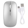 USB 2.4Ghz A2 Wireless Mouse Silent USB Mice for PC Laptop Office with 7 Color Light (Rechargeable)Silver