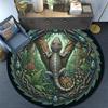Jungle Lizard Emblem Round Area Rug Under Office Chairs Bedroom Living Room Home Decor