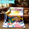 1PC Custom Name Blanket Arnold Adventure Awaits Flannel Blankets Patterns Throw Blanket All-Season Soft Gift for Couch, Bed, Camping, Birthday Gifts