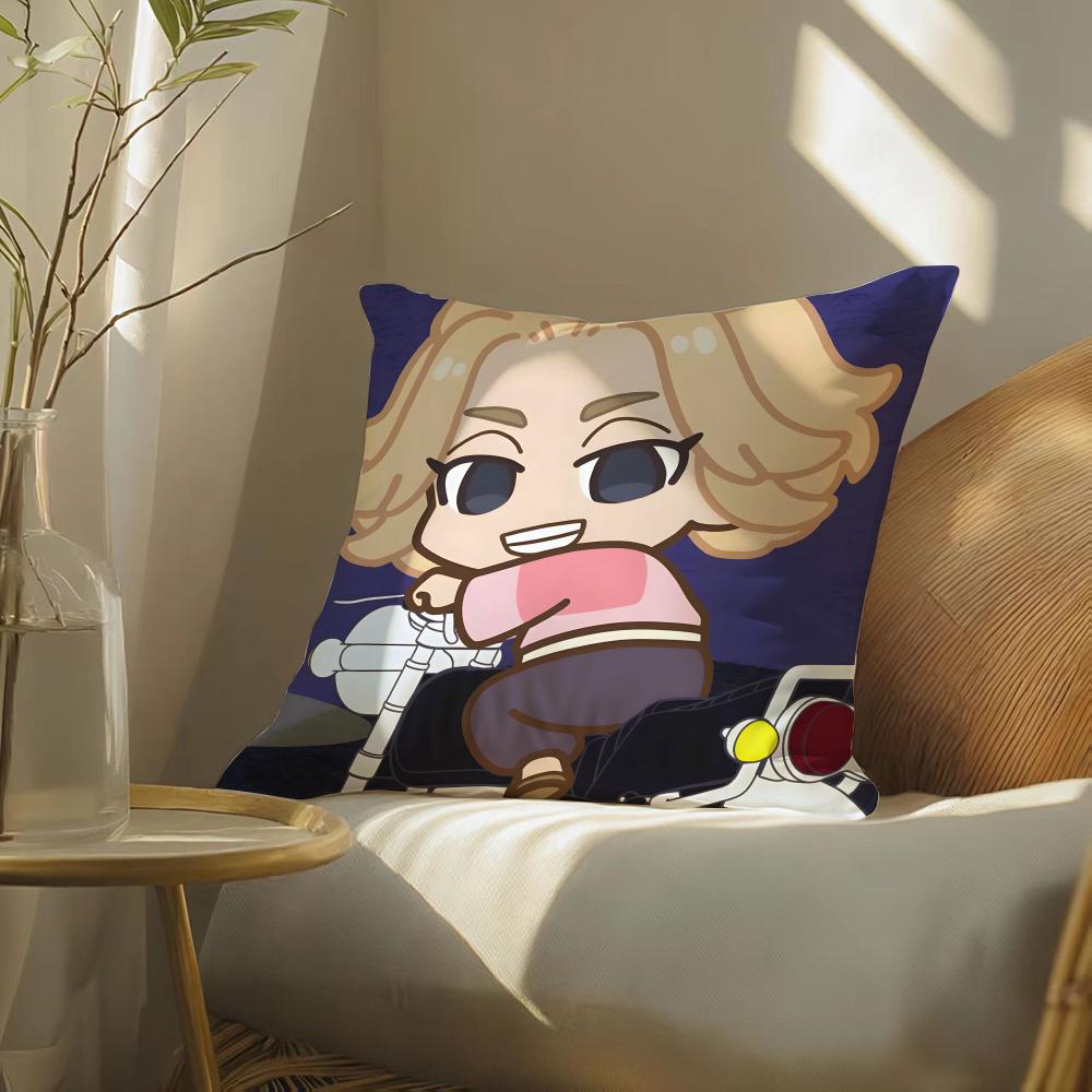 Tokyo Revengers Mikey Pillow Case Silky Elegant Comfort Sofa Bed Invisible Zipper
