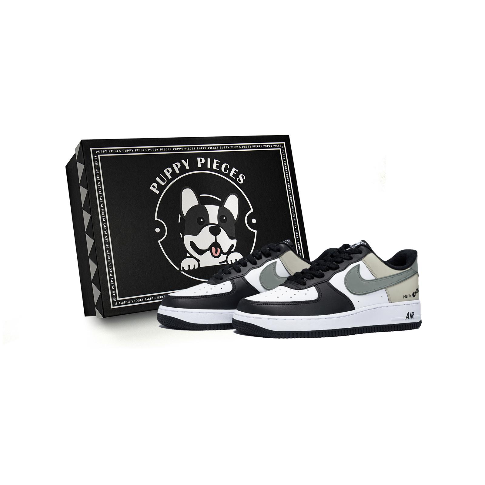 

Nike Air Force 1 Puppy Fragment, Special Shoe Box Low top Skateboard Shoes Men s White DV0788-001(Team85-AS-BOX) 42.5
