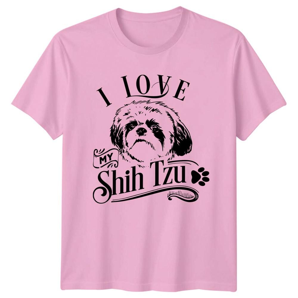 Ich Liebe Meinen Shih Tzu Hunde Rasse Haustier Tierliebhaber T-Shirt