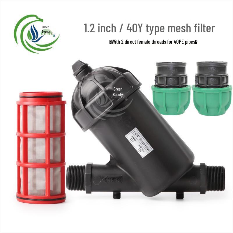 Greenhouse Micro-Sprinkler Drip Irrigation System with Mesh Filter - 1", 2", 2.5", 3", 4" Y-Type & T-Type