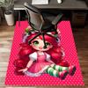1pc Strawberry Princess6 Design Printed Area Rug Carpet for Bedroom Living Room Home Decor Rugs Mat Non Slip Mat Rug for Bedside