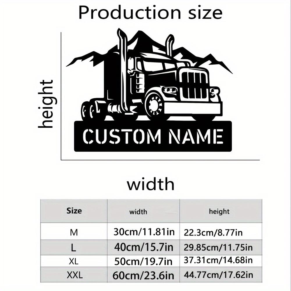 Retro Metal Truck Wall Art Rustic Garage Decor Outdoor Sign Festival Gift Sculpture