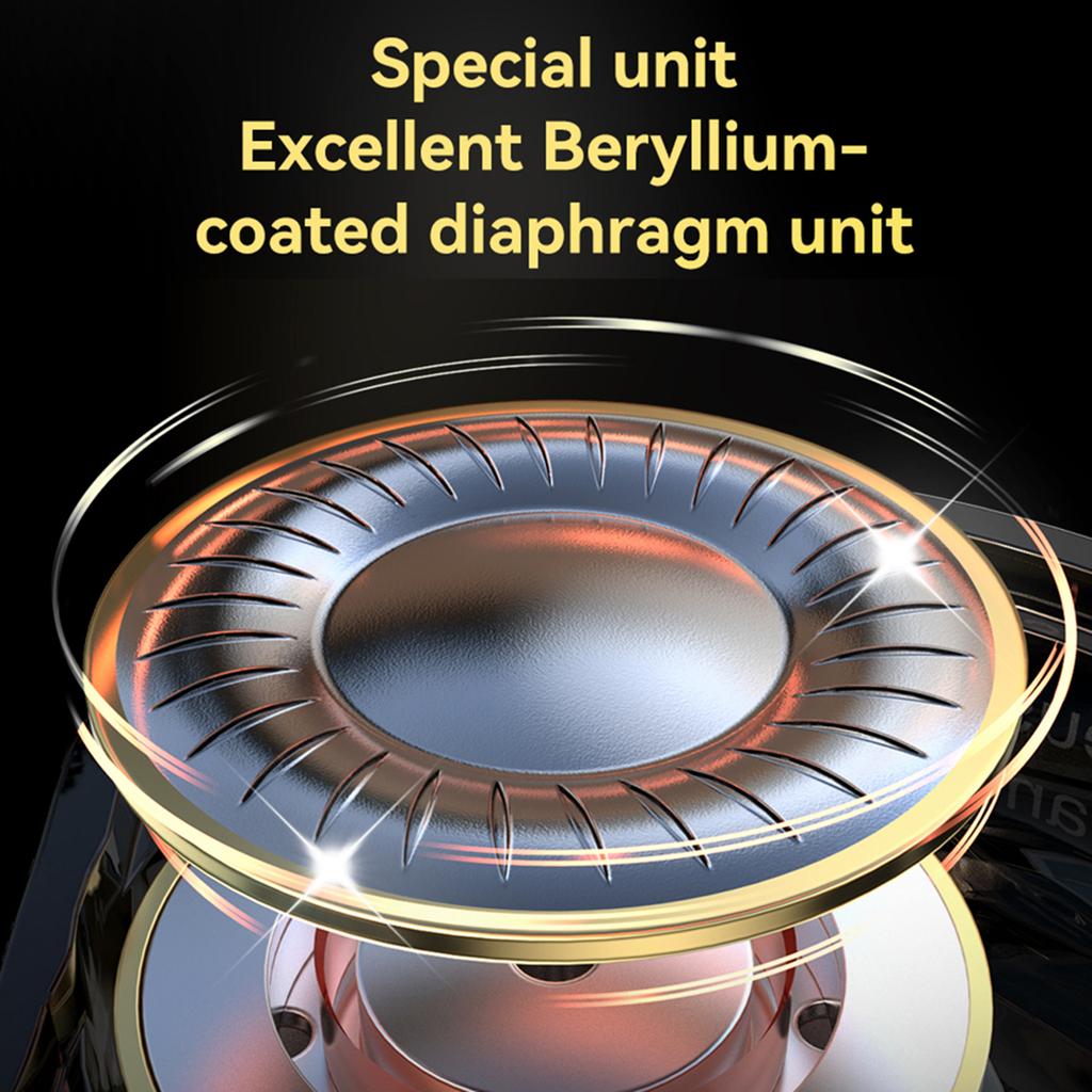 In-ear Wired Earphones Monitor Headphones HIFI Professional   Beryllium-coated Dynamic Unit Headphones Line Control Bass Music Can be Wireless