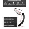 WEST BIKING Bicycle Rear View Mirror 360 Degree Rotate for Bike MTB Bicycle Electrical Bike Wide-Range Adjustable Angles Mirror