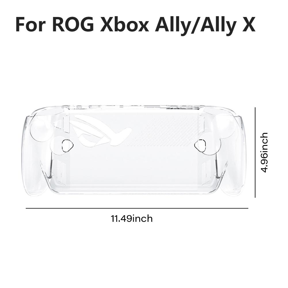 For ROG Xbox Ally X Transparent Case Game Console Protective Cover PC Hard Protector Shell Anti-Slip Anti-Drop Clear Skin Covers