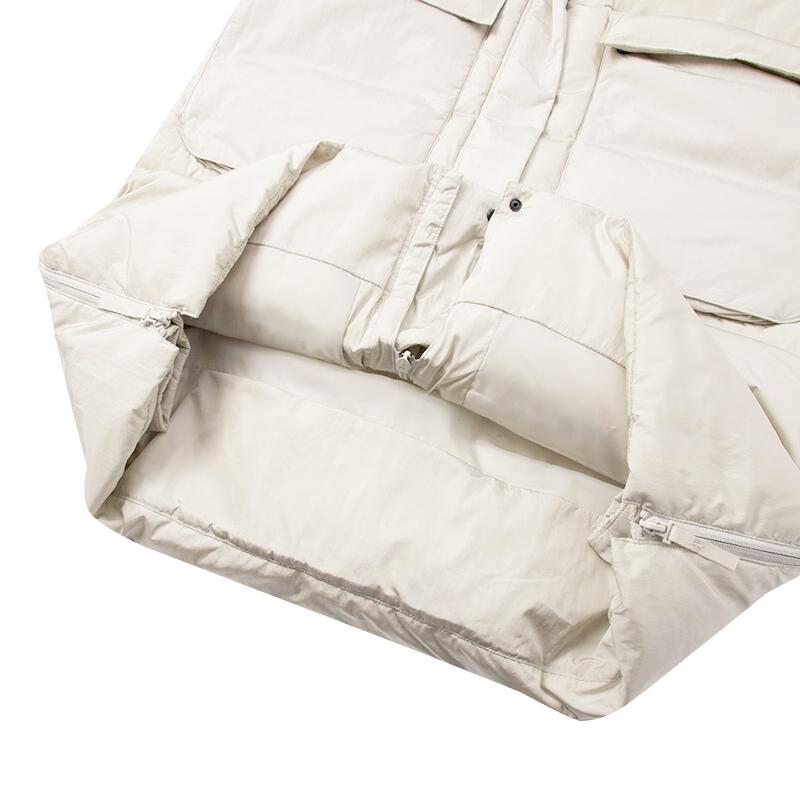 Puma Solid Color Casual Long Down Jacket With Large Pockets Women Outerwear White 621696-17