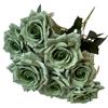 Rose Wedding Decor Artificial Silk Flowers With 7head Design For Bridal Ceremony And Photography