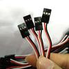 100mm 30-Core RC Model Extension Cable: JR Male-to-Male Servo Connector for FUTABA Steering Gear