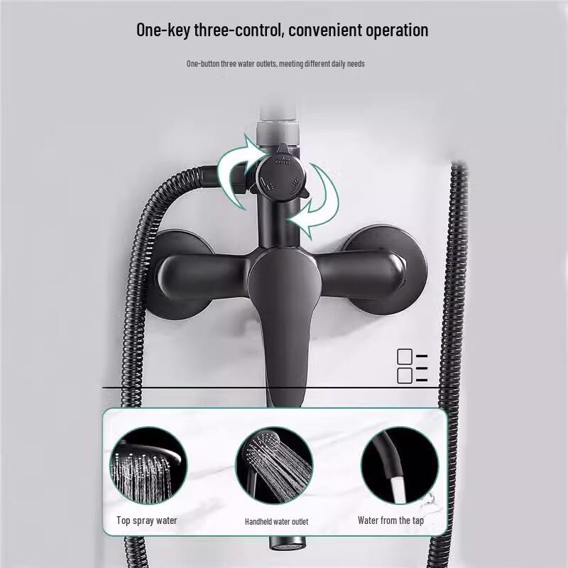 Huinizi Platinum Small Apple Shower Faucet Set