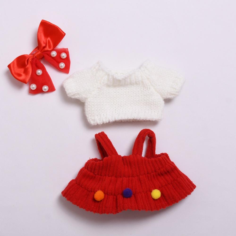 

Red Style Labubu Time Doll s Dress Set 17cm Plush Dolls Clothes Children Gift Style 2