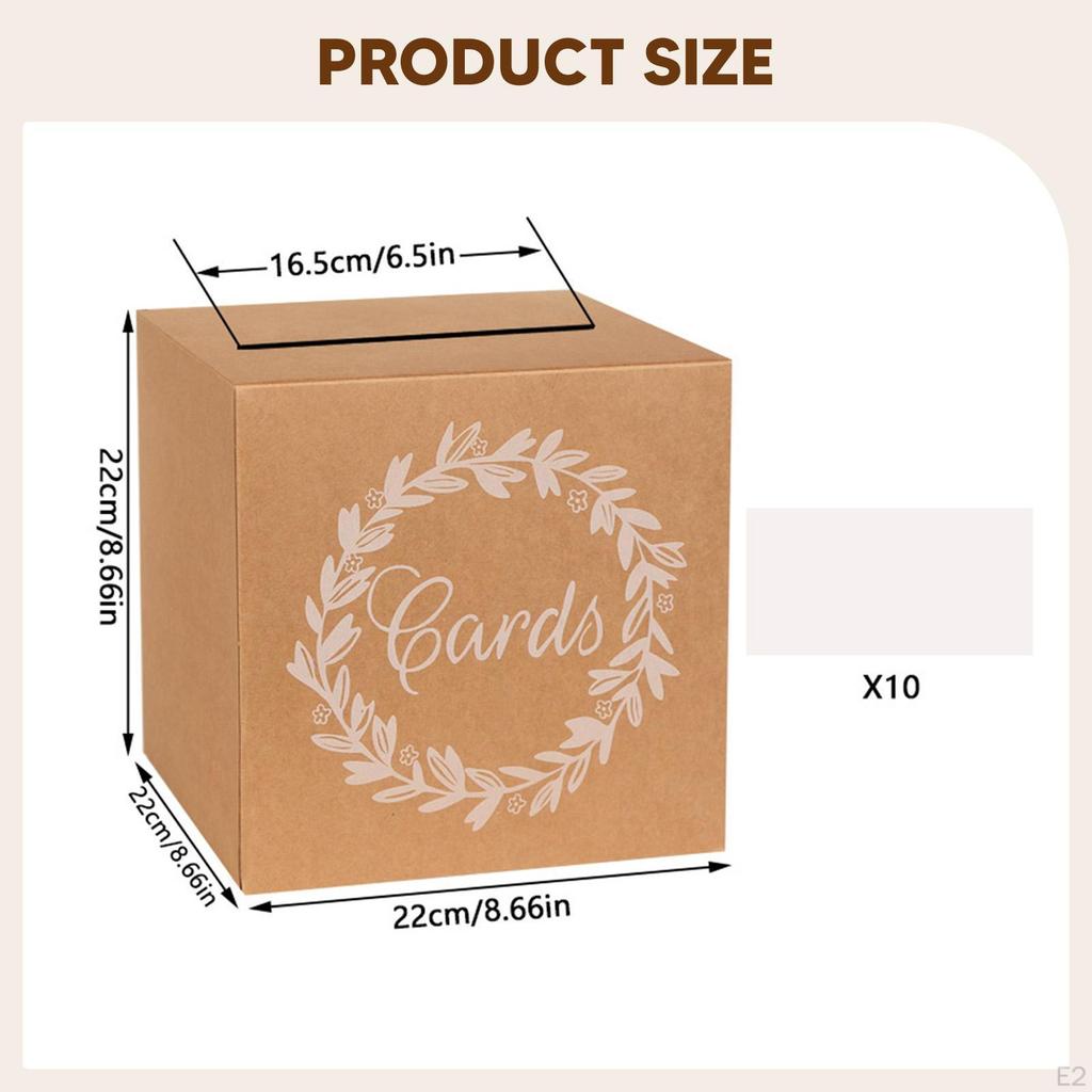Card Box,Wedding Decor Cardboard Receiving Box Table Centerpiece for Reception Graduation