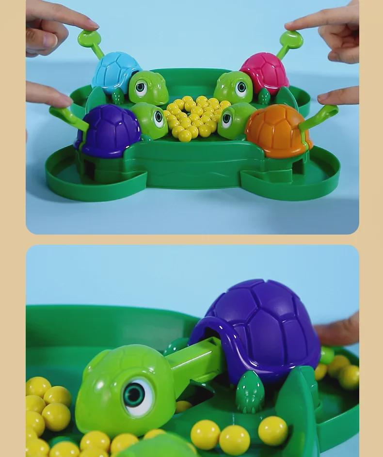Children's Turtle Bean Eating Game - Interactive Parent-Child Educational Toy for Multiplayer Fun