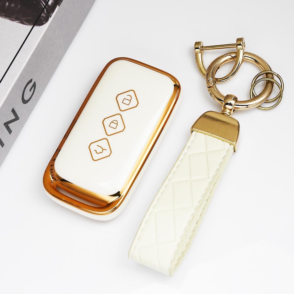 Auto Key Accessories For Wuling Hongguang S Baojun Rs 530 630 Chevrolet Aveo Trax Groove Captiva  Soft Tpu Flip Car Key Case