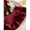 Cotton Napkins Ruffle Edge 45x45cm French Wavy Frill Washed Cloth Dinner Napkins Multiple Colors Wedding Party Table Setting Soft Washable Durable