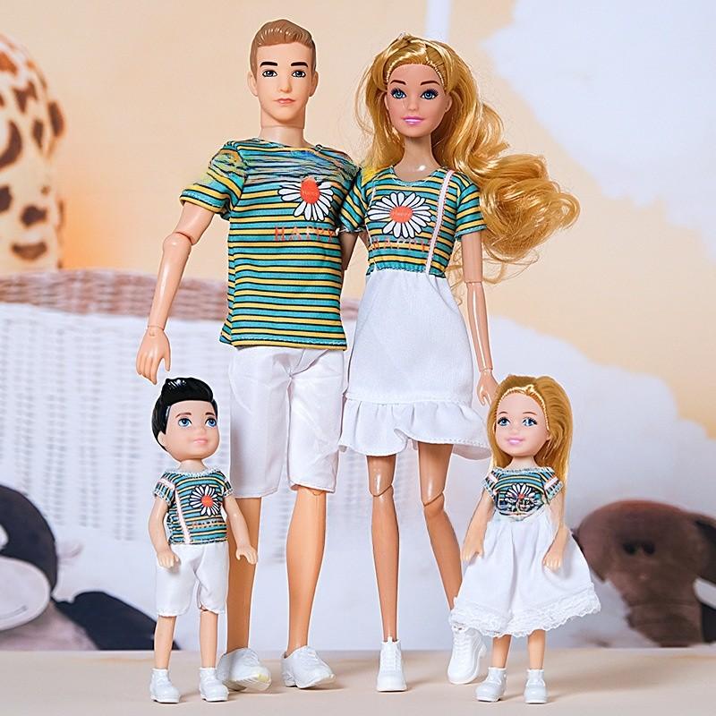 Set Bambole alla Moda con Scarpe di Plastica per Giocattoli per Famiglie e Coppie