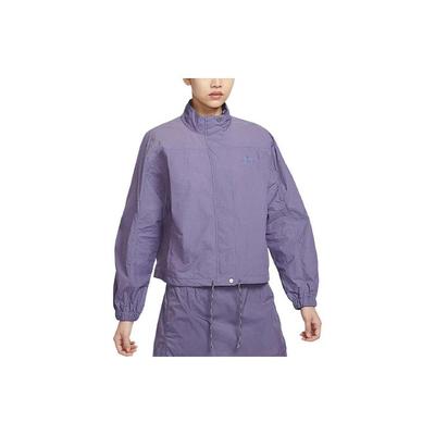 Trail Repel Bedrucktes Logo Stehkragen Wasserdichte Sonnenschutzjacke Damen Oberbekleidung Morgengrauen-Tiefpurpur FN5926-509