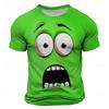 Men's Optical Illusion 3D T Shirt Short Sleeve T shirt 3D Print Crew Neck Shirt Fashion Exaggerated Daily Party Street Casual