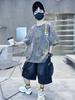 Boys' short sleeved T-shirt summer 2026 new item, medium and large children's thin design, boys' summer clothes, children's cool and stylish top t