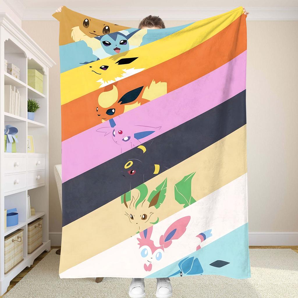 Summer Comforter P-Pokemon and Blankets for Decorative Sofa Blanket Bedspread on the Bed Anime Home Decoration Cooling Picnic
