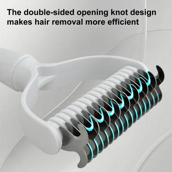 Deshedding Dog Brush for Long Haired Dogs Cats Undercoat Shedding Rake for Dematting Detangling Matted Fur And Knots Pet Grooming Supplies