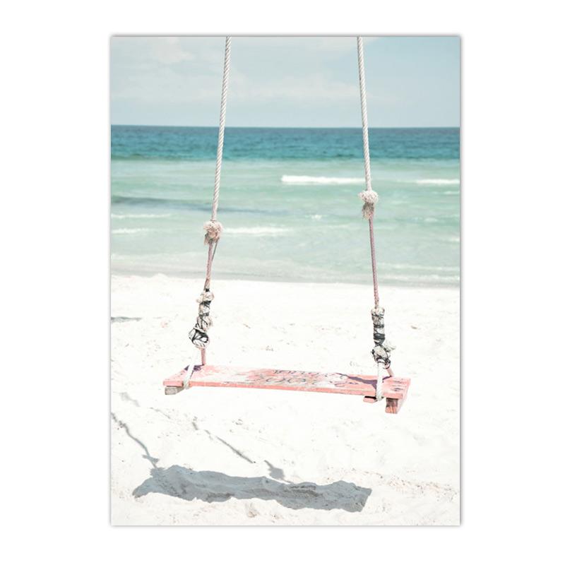 Flower Pineapple Wall Art Canvas Painting Beach Sea Starfish Shell Poster Landscape Print Nordic Wall Pictures Living Room Decor