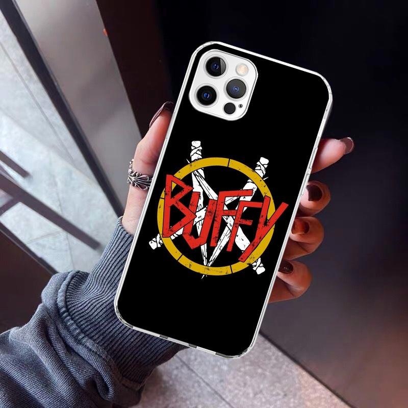Buffy the Vampire Slayer Phone Case For iPhone 17 Air 11 13 Mini 14 15 Plus 16 12 Pro Max 16E SE 7 8 Pattern Soft TPU Back Cover
