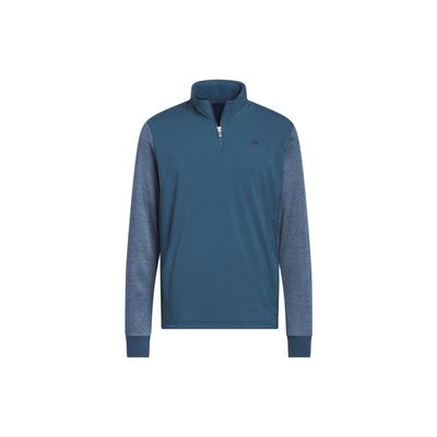 Go-To Quarter-Zip Jacket Retro Sports Stand Collar Color Block Logo Golf Half-Zip Jacket Men Jacket Arctic-Blue IB2005