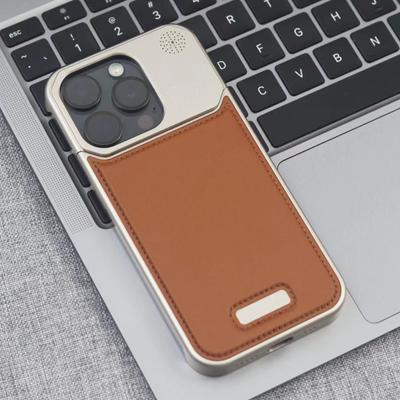 Luxusní aromaterapeutický kryt na telefon pro iPhone 16 15 14 13 Pro Max Magsafe Magnetický hliníkový kovový kožený bezrámečkový nárazuvzdorný kryt