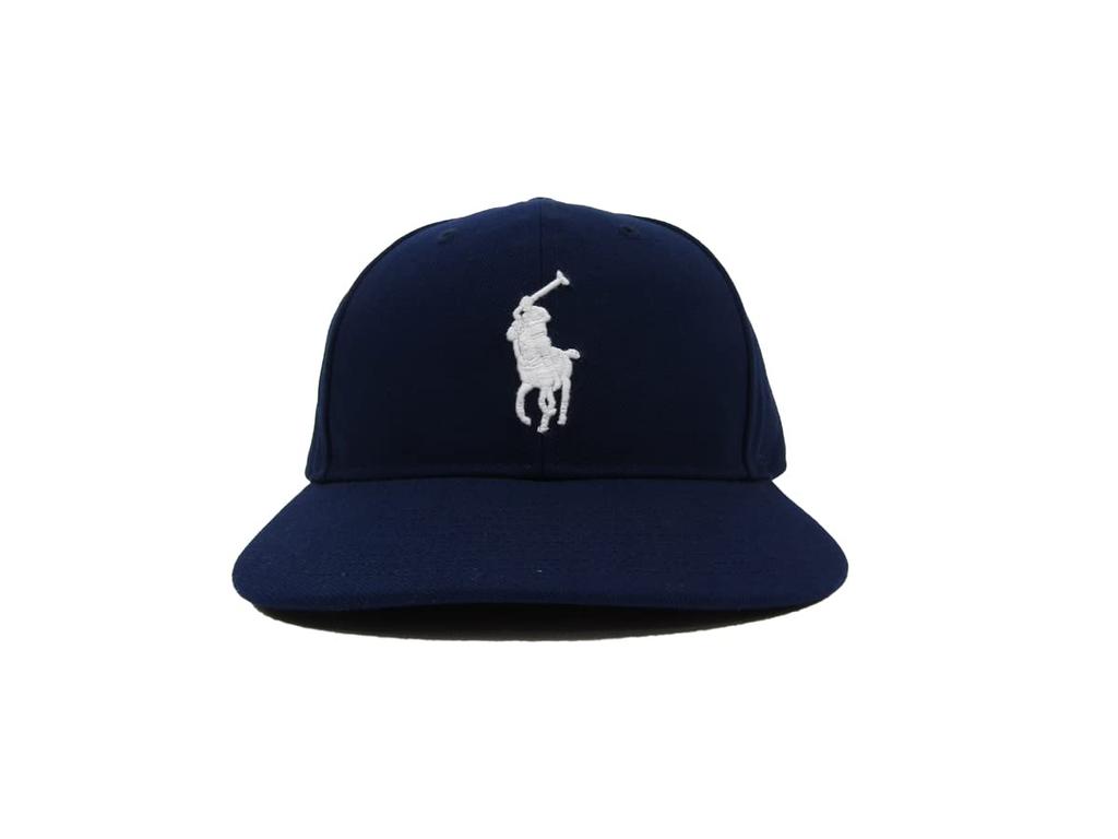 (Polo Ralph Lauren) Men's and Women's Snapback Cap Big Pony Embroidered Hat 0108989-NAVY [Used]