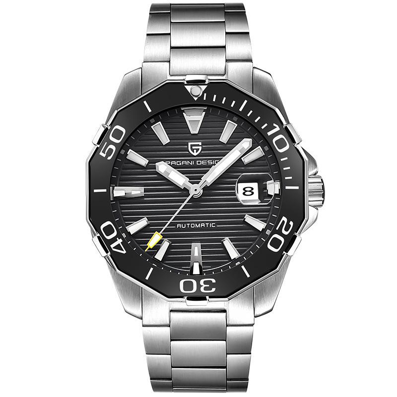Pagani Design Berjani Steel Belt Calendar Fashion Waterproof Trendy Men S Mechanical Watch