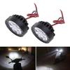 2Pcs Universal Motorcycle LED Light 6 LED  Auxiliary Lamp Driving Headlight
