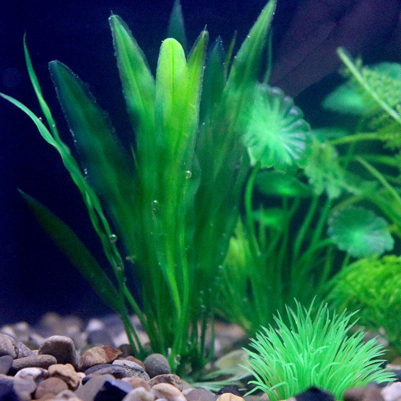 Plantas Artificiais Subaquáticas de Plástico Aquário Tanque de Peixes Aquático Arbusto Falso Grama Aquática Verde Decoração de Simulação de Visualização