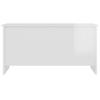 Coffee Table, High Gloss White, 102X55.5X52.5 Cm