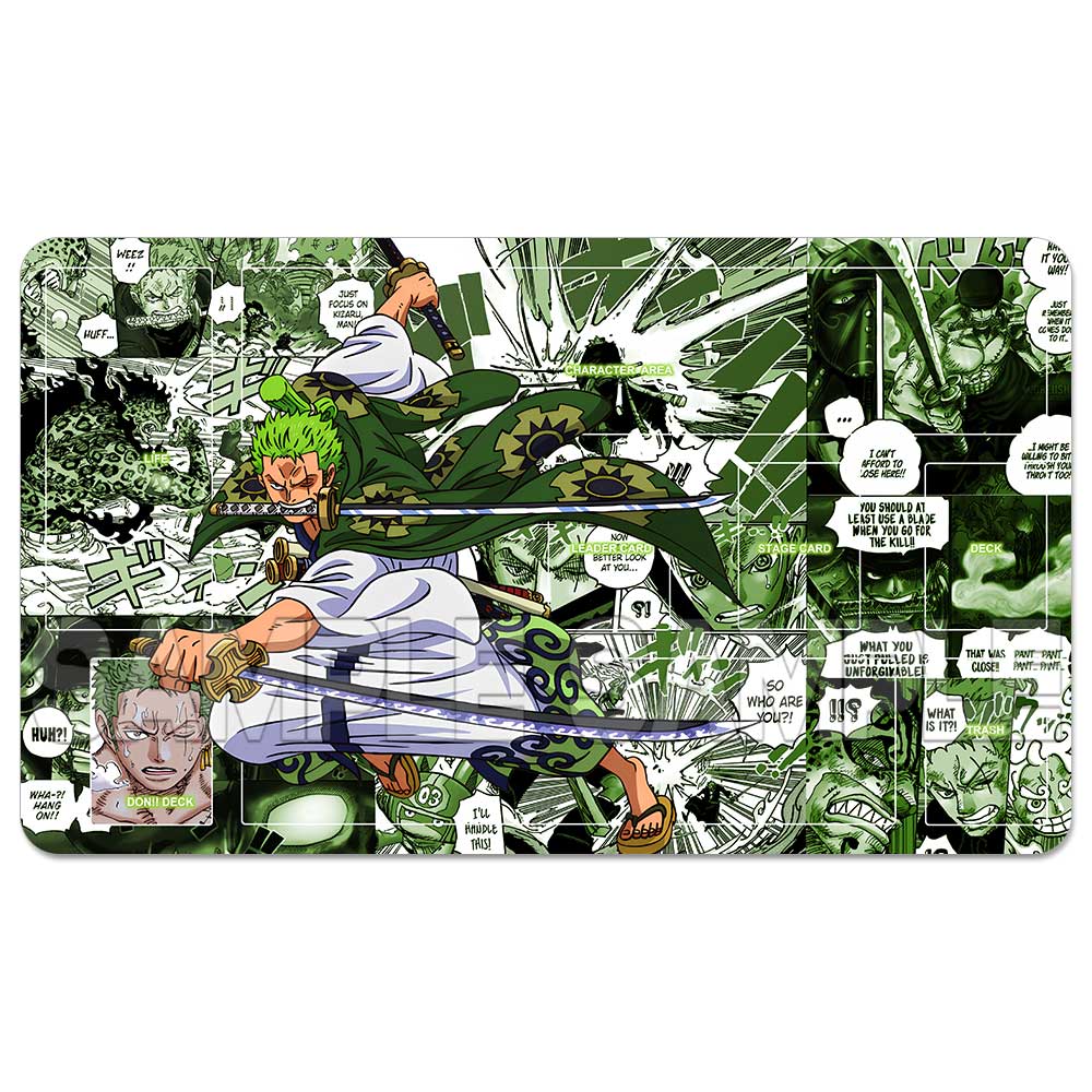 OPCG One Piece Playmat Luffy Law Zoro Ace Perona Trading Card Game Mat Dedicated Card Play Against Table Mat