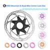 RIRO Bicycle Center Lock Rotor 140mm/160mm Hollow Heat Dissipation Wind Breaking for Road Mountain Bike Disc Brake Accessories