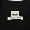 HERMES [Excellent Condition/Domestically Authorized] Coaching Silk Blend Short Sleeve Knit Sweater/ tops 38 blackUsed