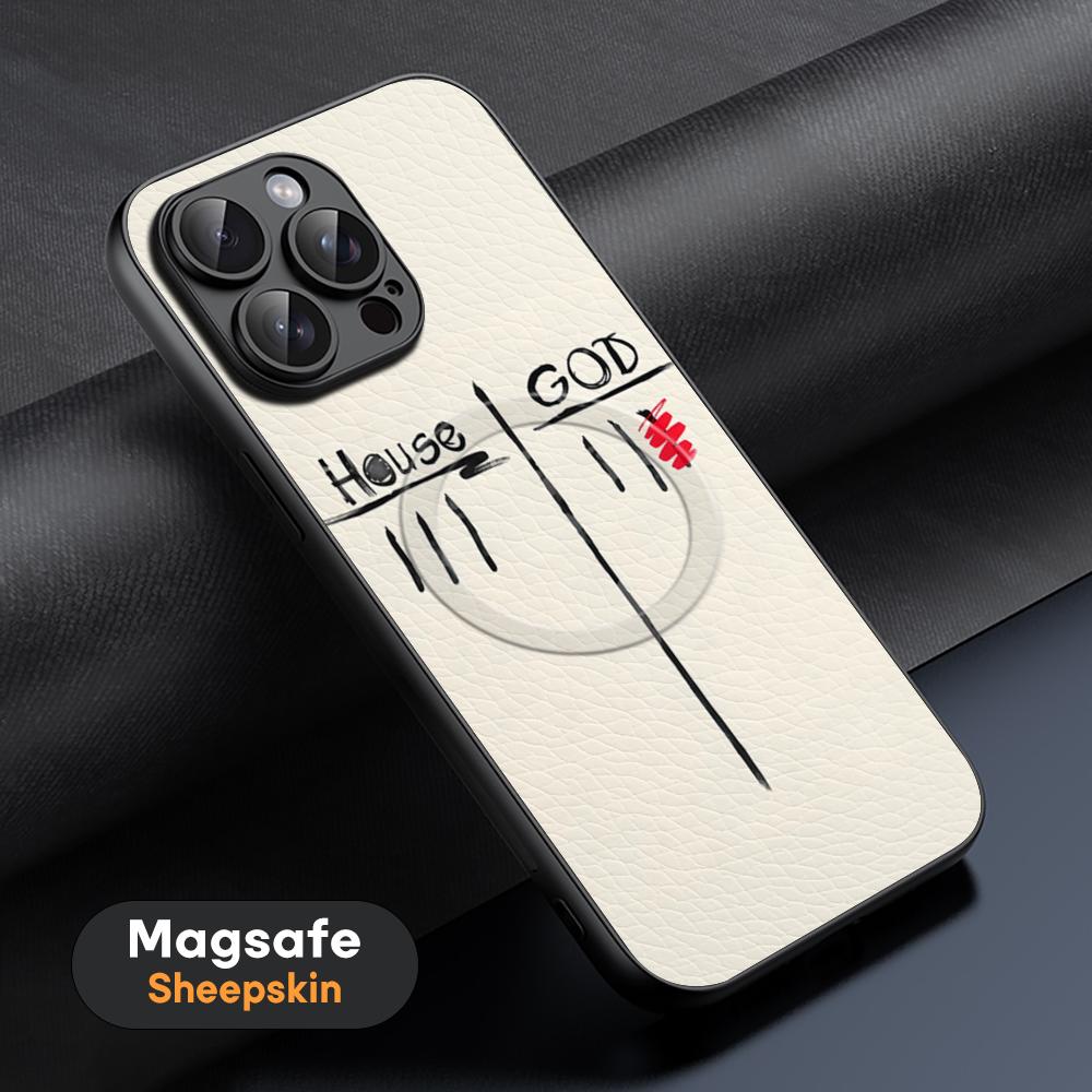Popular House M.D TV Show Phone Case For iPhone 16 15 14 13 12 11 Plus Pro Max High-end Luxury Magsafe Sheepskin