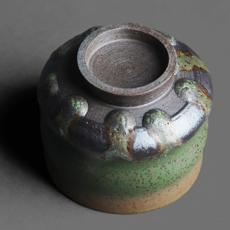 100ml Japanese Style Iron Tire Ceramic Tea Cup Coarse Pottery Kung Fu Tea Set