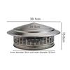 250mm Stainles-Steel Chimney Cap Exterior Wall Air Outlet Roof Pipe Exhaust Hood For Ventilation Ducts Chimneys Exhaust Hood
