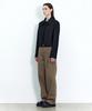 INSILENCE WOMEN Wide Chino Pants Olive Beige