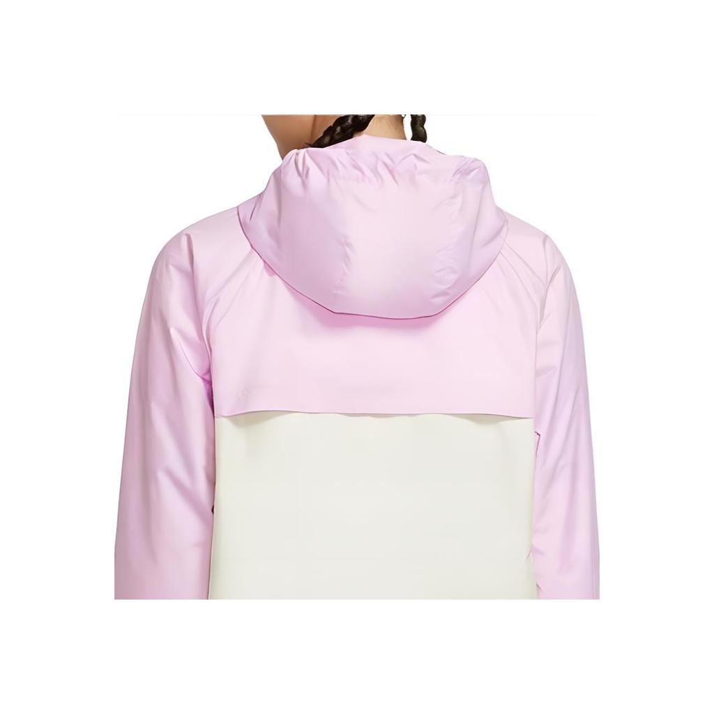 Nike Hooded Zip-Up Patchwork Jacket Women Outerwear Pink BV3940-676