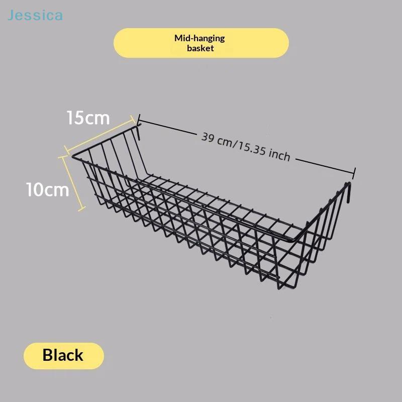 Wire Grid Wall Hanging Baskets-Flower Pot Hanging Shelf Metal Storage Organizers For Home Office Decorative Wall Shelves