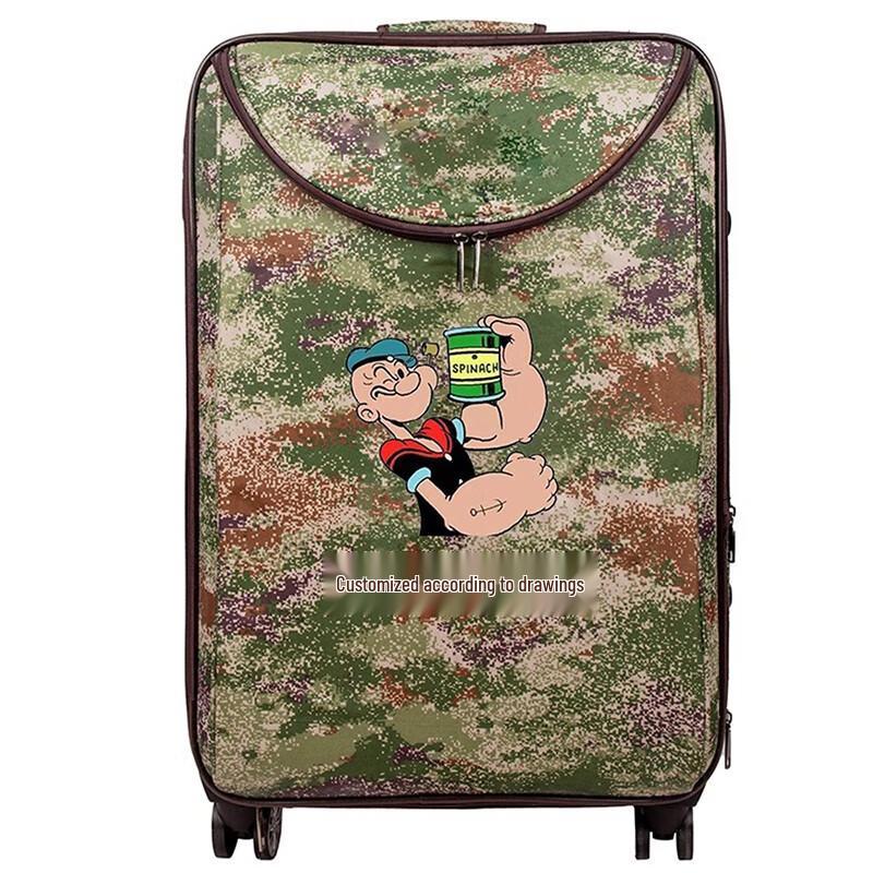 AntWalker Men s Waterproof Camouflage Trolley Luggage One Size